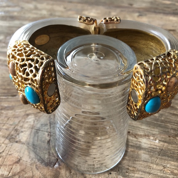 Alexis  Bittar's  Bracelet Ethnic,  Filigree and Stones - Picture 10 of 11